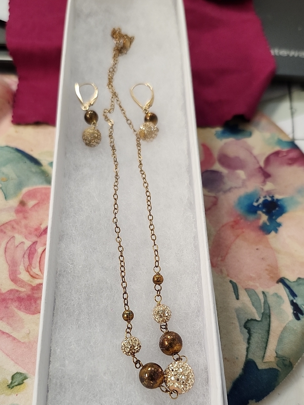 Love Earth Jewelry Set - 925 Silver & 14K Gold Filled Beaded Set